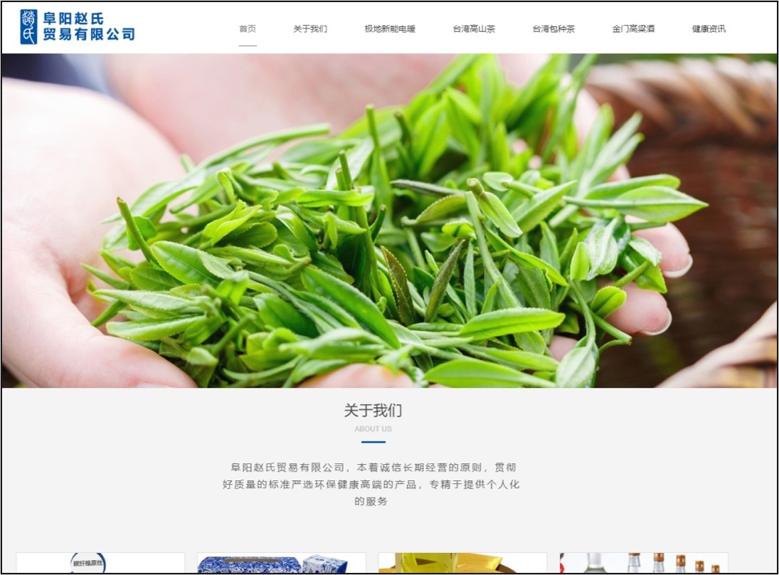 精選案例圖：阜阳赵氏贸易有限公司網站設計